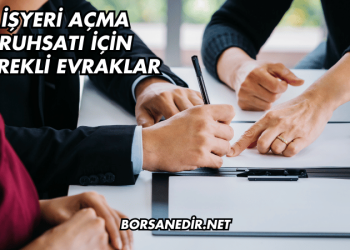 İşyeri Açma Ruhsatı İçin Gerekli Evraklar