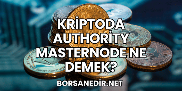 Kriptoda Authority Masternode Ne Demek?